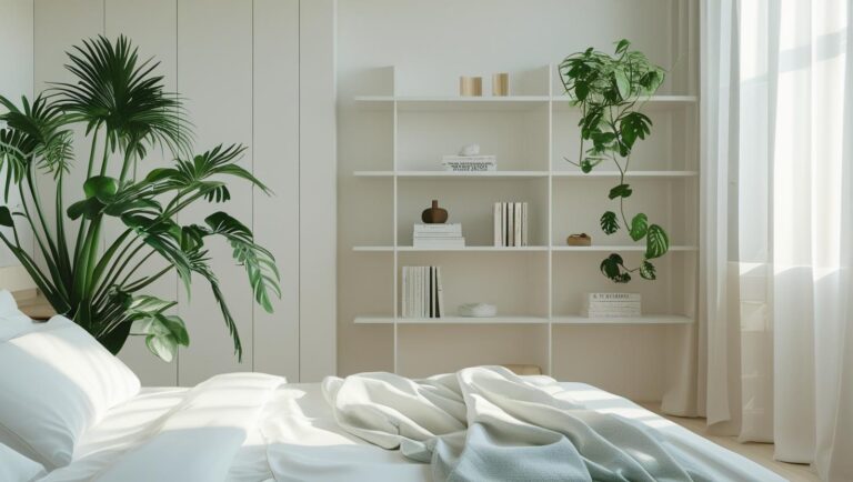 bedroom air purifying decor