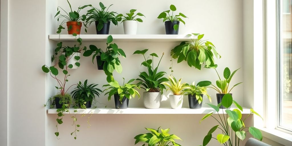 air purifying plant decor