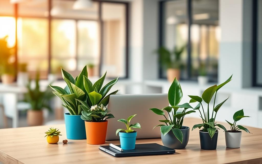 office desk plants