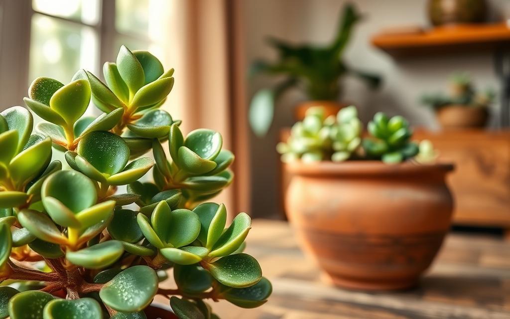crassula ovata store water