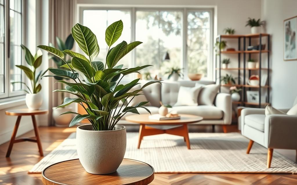 ZZ plant placed indoors