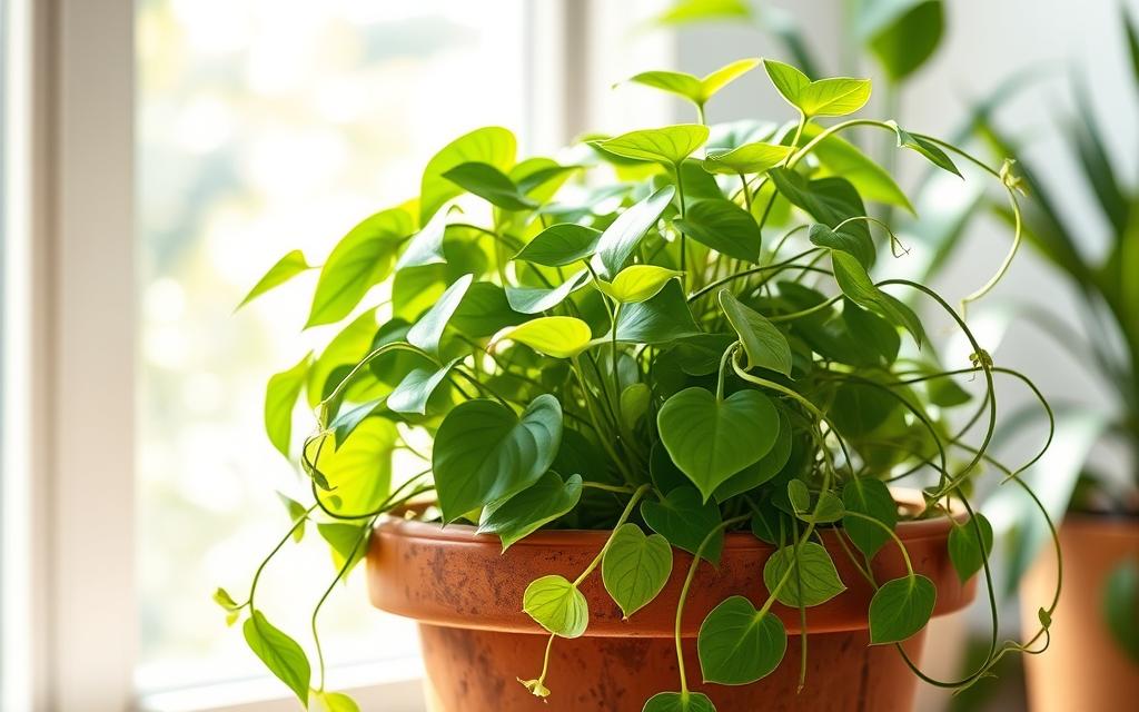 pothos and spider plant same pot