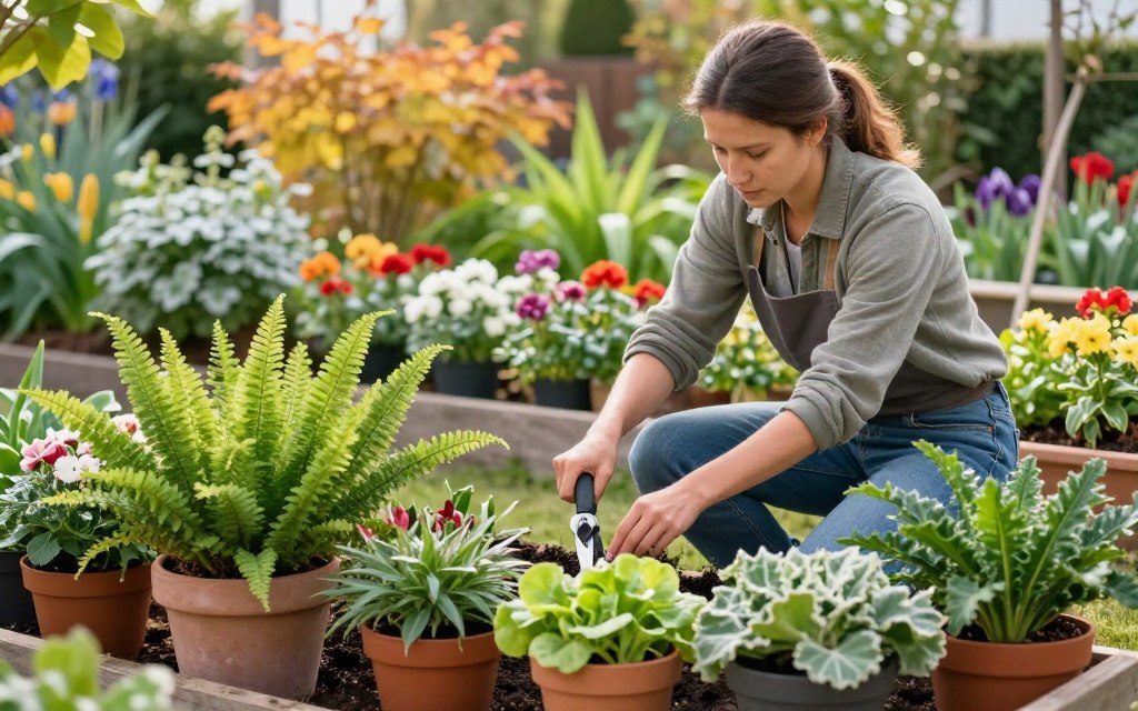 Seasonal indoor plant care
